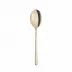 Linear Pvd Champagne Dessert Spoon 6 7/8 in 18/10 Stainless Steel Pvd Mirror