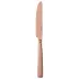 Siena Copper Table Knife Solid Handle 9 1/4 In 18/10 Stainless Steel Pvd Mirror
