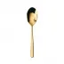 Hannah Gold Dessert Spoon 7 1/8 In 18/10 Stainless Steel Pvd Mirror (Special Order)