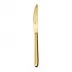 Hannah Gold Dessert Knife, Solid Handle 8 7/8 In 18/10 Stainless Steel Pvd Mirror (Special Order)