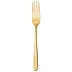 Hannah Gold Serving Fork 9 3/4 In 18/10 Stainless Steel Pvd Mirror (Special Order)