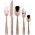 Cortina Copper 5-Pc Place Setting Solid Handle 18/10 Stainless Steel Pvd Mirror