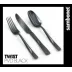 Twist Pvd Black Soup Ladle 10 3/4 In 18/10 Stainless Steel Pvd Mirror