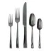 Twist Pvd Black 5-Pc Place Setting Solid Handle 18/10 Stainless Steel Pvd Mirror