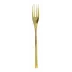 H-Art Satin Gold Serving Fork 9 3/4 In 18/10 Stainless Steel Pvd