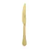 Taormina Pvd Gold Dessert Knife Solid Handle 7 3/4 In 18/10 Stainless Steel Pvd Gold