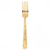 Jungle Pvd Gold Table Fork 8 In 18/10 Stainless Steel Pvd Gold