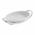 New Living Oval Porcelain Dish Set 15 3/8X10 5/8 On Stainless Steel