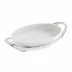 New Living Rectangular Porcelain Dish Set 13 3/4X9 1/2 Mirror Stainless Steel