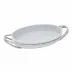 New Living Oval Porcelain Dish Set 15 3/8X10 5/8 Hi Tech Stainless Steel