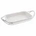 New Living Rectangular Porcelain Dish Set 13 3/4X8 5/8 Mirror Stainless Steel