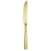 Flat Antico Gold Table Knife Solid Handle 9 5/16 In 18/10 Stainless Steel Antico Pvd Finishing (Special Order)