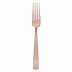 Flat Pvd Copper Table Fork 8 in 18/10 Stainless Steel Pvd Mirror (Special Order)