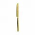 Flat Pvd Gold Dessert Knife Solid Handle 8 3/16 in 18/10 Stainless Steel Pvd Mirror (Special Order)