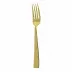 Flat Pvd Gold Serving Fork 9 5/8 in 18/10 Stainless Steel Pvd Mirror (Special Order)