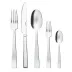 Flat Diamond S/S 5-Pc Place Setting Solid Handle Diamond Stainless Steel