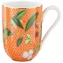 Tresor Fleuri Orange Mug Water apple Round 3.1496 in. in a round gift box