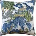 Asian Scenic Blue Green 14 x 20 in Pillow