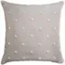 French Knot Embroidery Flax 22 x 22 in Pillow