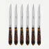Tortoise Faux Tortoise Set Of 6 Steak Knives
