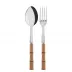 Bamboo Light Wood 2-Pc Serving Set 10.25" (Fork, Spoon)