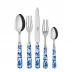 Toile De Jouy Blue 5-Pc Setting (Dinner Knife, Dinner Fork, Soup Spoon, Salad Fork, Teaspoon)