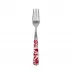 Toile De Jouy Red Cake Fork 6.5"