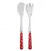 Provencal Red 2-Pc Salad Serving Set 10.25" (Fork, Spoon)