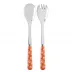Provencal Orange 2-Pc Salad Serving Set 10.25" (Fork, Spoon)