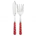 Provencal Red 2-Pc Fish Serving Set 11" (Knife, Fork)