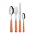 Provencal Orange 4-Pc Setting (Dinner Knife, Dinner Fork, Soup Spoon, Teaspoon)