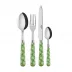 Provencal Garden Green 4-Pc Setting (Dinner Knife, Dinner Fork, Soup Spoon, Teaspoon)