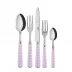 Gingham Pink 5-Pc Setting (Dinner Knife, Dinner Fork, Soup Spoon, Salad Fork, Teaspoon)