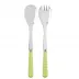 Gingham Lime 2-Pc Salad Serving Set 10.25" (Fork, Spoon)