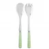 Gingham Garden Green 2-Pc Salad Serving Set 10.25" (Fork, Spoon)