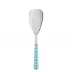 Gingham Turquoise Rice Serving Spoon 10"