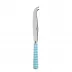 Gingham Turquoise Large Cheese Knife 9.5"