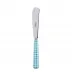 Gingham Turquoise Butter Knife 7.75"