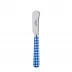 Gingham Lapis Blue Butter Spreader 5.5"