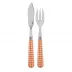 Gingham Orange Fish Set 8.25" (Knife, Fork)