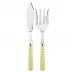 Gingham Yellow 2-Pc Fish Serving Set 11" (Knife, Fork)