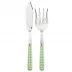 Gingham Garden Green 2-Pc Fish Serving Set 11" (Knife, Fork)