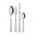 Gingham Pink 4-Pc Setting (Dinner Knife, Dinner Fork, Soup Spoon, Teaspoon)
