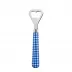 Gingham Lapis Blue Bottle Opener 6.25"