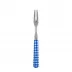 Gingham Lapis Blue Cocktail Fork 5.75"