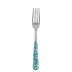 Daisy Turquoise Salad Fork 7.5"