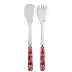 Daisy Red 2-Pc Salad Serving Set 10.25" (Fork, Spoon)