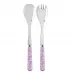 Daisy Pink 2-Pc Salad Serving Set 10.25" (Fork, Spoon)