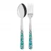 Daisy Turquoise 2-Pc Serving Set 10.25" (Fork, Spoon)