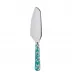 Daisy Turquoise Pie Server 10"